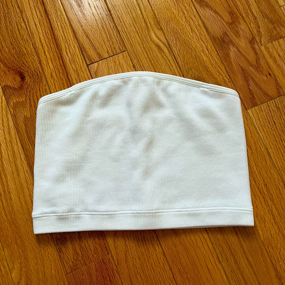 Abercrombie & Fitch White Bandeau Top